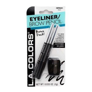 L.A. COLORS BLACK EYELINER EYEBROW PENCIL